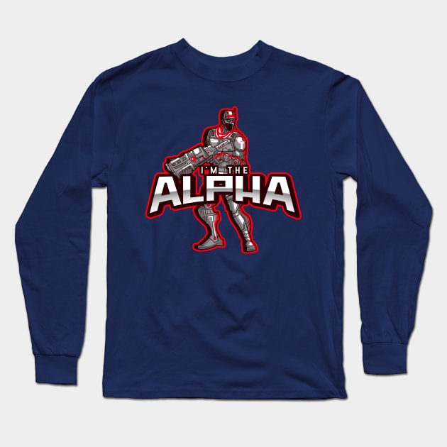 I'm The Alpha (14) Long Sleeve T-Shirt by CavemanMedia